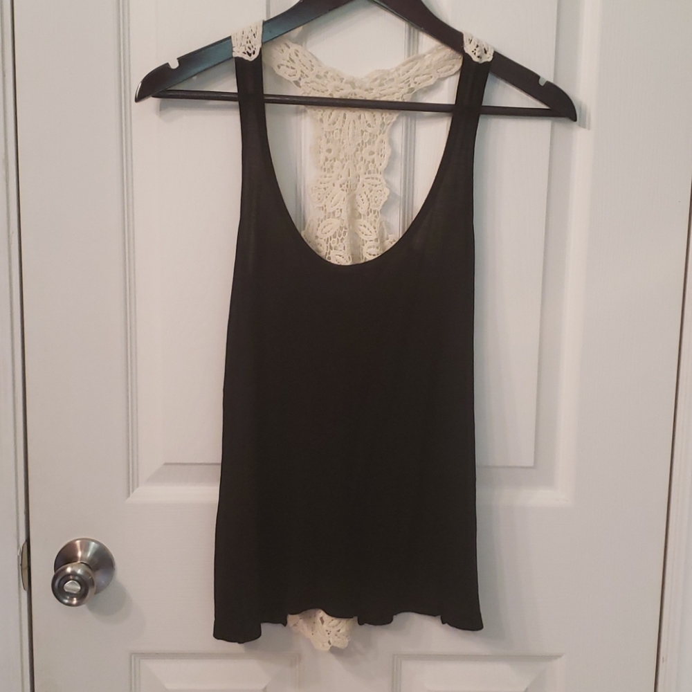 Crochet back tank top